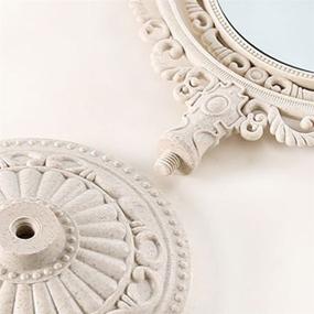 img 3 attached to 🪞 XPXKJ 7-Inch Heart Shaped Mirror: Double-Sided 3X Magnification Vanity Makeup Mirror for Bathroom, Bedroom, and Dressing Area