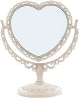 🪞 xpxkj 7-inch heart shaped mirror: double-sided 3x magnification vanity makeup mirror for bathroom, bedroom, and dressing area logo