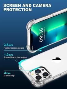 img 2 attached to 📱 STOON iPhone 13 Pro Max Case: Upgraded Shock-Absorbing Corners, Clear Anti-Scratch Cover - 6.7 Inch (2021)