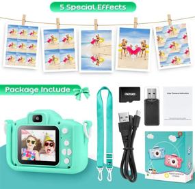 img 1 attached to Unicorn Kids Camera for Girls Boys Toddler - Mini Digital Camera Toys - Anti-Drop 20.0MP Selfie Dual Video Camcorder - 2.0 Inches Screen + SD Card 32GB - Ages 3 to 8