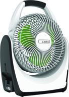 🌬️ lasko rb200 rechargeable battery powered indoor/outdoor fan, 17.24" height, white logo