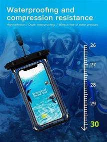 img 3 attached to 📱 Waterproof Phone Pouch Case: Ultimate Protection for iPhone 12, Galaxy Pixel & More - Ideal for Swimming, Snorkeling, Rain or Dustproof - Secure Lanyard & Dry Bag Included (7" Capacity)