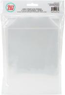 📦 avery elle ss-5001 stamp & die storage pockets: organizational solution for 50 large 5 ½” x 7 3/8" items, in white/clear – single pack logo