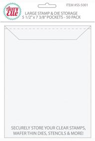 img 3 attached to 📦 Avery Elle SS-5001 Stamp & Die Storage Pockets: Organizational Solution for 50 Large 5 ½” x 7 3/8" Items, in White/Clear – Single Pack