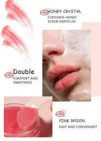 img 2 attached to 🍑 Peach Lip Scrub: Exfoliator, Moisturizer & Gentle Treatment for Dry Lips – Samnyte