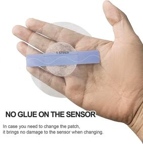 img 2 attached to 🩹 40-Pack Freestyle Libre Sensor Covers: Latex-Free CGM Adhesive Patches for Libre 2 with Precut Tape, Waterproof & Long-Lasting Stickiness, No Glue on Center