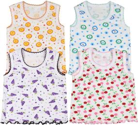 img 3 attached to Пакет ToBeInStyle Ruffle Tank для девочек: одежда и топы для девочек, футболки и блузки