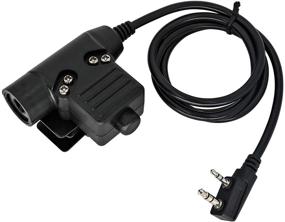 img 4 attached to 📡 TAC-Sky U94 PTT System Adapter 2 Pin 7.0mm Plug Push to Talk for Kenwood/Baofeng Radio (Civilian Compatible)