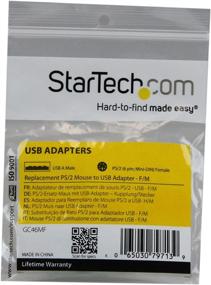 img 1 attached to 🖱️ Enhanced PS/2 Mouse to USB Adapter F/M by StarTech.com - Compatible with PS/2 and USB Mice only (GC46MF)