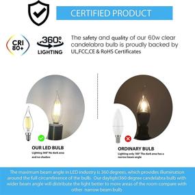 img 1 attached to 🕯️ AMDTU Dimmable Daylight Equivalent Люстра: Освещение элегантности с настраиваемой атмосферой.