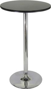 img 3 attached to Winsome Spectrum Black/Metal Bar Stool, 23.66 x 23.66 x 39.76 - Sleek and Stylish Seating Option