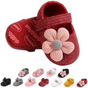 img 4 attached to Ohwawadi Cozy Fleece Booties - Infant Baby Boys Girls Slippers with Soft Bottoms, Warm Cartoon Socks, and Newborn Crib Shoes