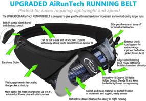 img 3 attached to 🏃 AiRunTech Fanny Pack with Water Bottle Holder for Running, Walking, Hiking - No-Bounce Hydration Belt for Runners. Adjustable to All Waist Sizes and Phone Models