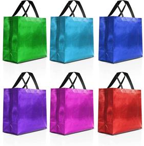 img 4 attached to 🎁 Versatile Non Woven Reusable Birthday and Christmas Bags in Medium and Large Sizes