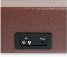 img 2 attached to 🎵 Victrola Journey+ Bluetooth Suitcase Record Player: Dark Brown (VSC-400SB-DBR-SDF) - A Stylish Music Companion for the Modern Audiophile