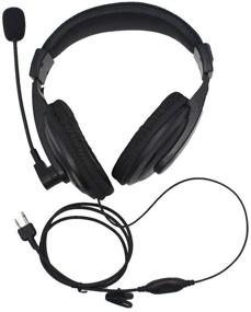 img 3 attached to 🎧 GoodQbuy Overhead Headsets Headphones with Boom Mic for Midland GMRS FRS GXT LXT Radios - Compatible with GXT1000VP4 GXT1050VP4 LXT500VP3 LXT600VP3 LXT118 LXT380 2-pin