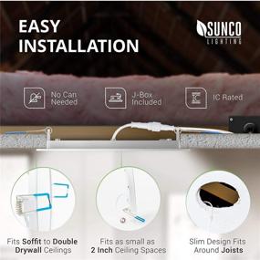 img 2 attached to 🔆 Sunco Lighting Downlight Junction Dimmable: Superior Dimming Efficiency for Optimal Illumination