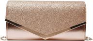 👛 queena women's shiny sequins evening clutch: stylish handbag with chain for wedding party, prom - perfect gift for mom, wife, or girlfriend logo