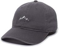 🏔️ stylish outdoor cap: mountain dad hat - unstructured soft cotton cap logo