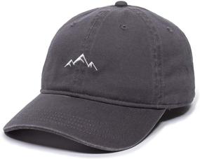 img 4 attached to 🏔️ Stylish Outdoor Cap: Mountain Dad Hat - Unstructured Soft Cotton Cap