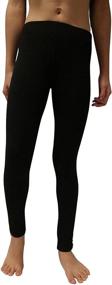 img 4 attached to 👖 Girls' Clothing: Stretch Sports Cotton Spandex Leggings Activities in Leggings