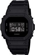 ⌚ casio men's dw5600bb-1 black resin quartz watch with digital dial - enhanced for effective seo logo