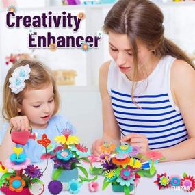 img 1 attached to Enchanting FunzBo Flower Garden Building Set: Empowering Creative Girls