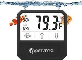 img 4 attached to 🌡️ Capetsma LCD Digital Aquarium Alarm Thermometer: Reliable Water Temperature Monitoring – Wire-Free &amp; Mess-Free