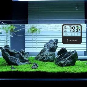 capetsma Aquarium Thermometer Digital Fish Tank Thermometer Accurate  Reptile Thermometer Temperature Gauge with Large LCD Screen