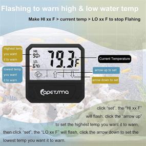 img 1 attached to 🌡️ Capetsma LCD Digital Aquarium Alarm Thermometer: Reliable Water Temperature Monitoring – Wire-Free &amp; Mess-Free