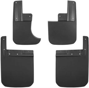 img 4 attached to Tecoom Mud Flaps Splash Guards for 2020 Jeep Gladiator - Front and Rear Black Set of 4 - High-quality ABS Molded Design