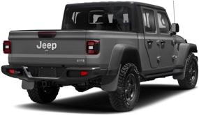 img 1 attached to Tecoom Mud Flaps Splash Guards for 2020 Jeep Gladiator - Front and Rear Black Set of 4 - High-quality ABS Molded Design