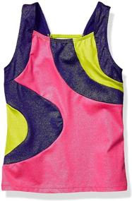 img 3 attached to 🤸 Girls' Big Gymnastics Tank Top by Freestyle x Danskin