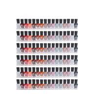 📚 maximize your space with display4top clear acrylic nail polish rack, floating bookshelf, and wall mounted display organizer - 6 pack logo