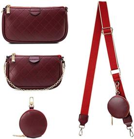 img 2 attached to 👜 Stylish Rhombic Crossbody: A Versatile Women's Handbag & Wallet Combo for Crossbody Bag Lovers