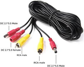 img 3 attached to Highly Efficient Backup Camera Extension Cable – Share Power & RCA Video, 10M/30FT (C004-10M/30FT)