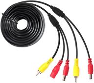 highly efficient backup camera extension cable – share power & rca video, 10m/30ft (c004-10m/30ft) logo