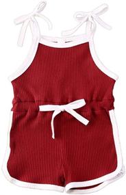 img 4 attached to Merqwadd Toddler Jumpsuit Overall Clothes Girls' Clothing for Jumpsuits & Rompers