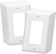 🔌 enerlites decorator wall plate, 1-gang 4.50" x 2.76", unbreakable polycarbonate thermoplastic, 8831-w-10pcs, white (10 pack), ul listed логотип