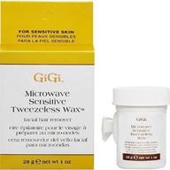 🔥 gigi sensitive tweezeless wax microwave - pack of 3 for enhanced seo logo