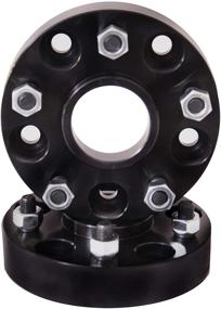 img 1 attached to 🔧 Rugged Ridge 15201.09 1.5 Inch Wheel Spacer Kit with Black Finish, 5x5.5 Bolt Pattern