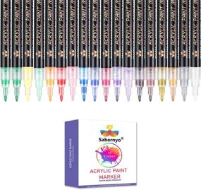 img 4 attached to Acrylic Water Based Markers Painting Supplies