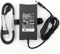 💡 dell 130-watt 3-prong ac adapter: powerful & reliable with 6 ft power cord logo