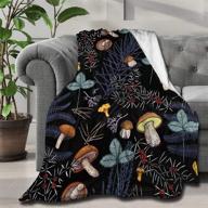 🍄 artiemaster dark wild forest mushrooms personalized blanket - soft & lightweight flannel throw, ideal for bed, living room, and travel - 50"x40" perfect for kids logo