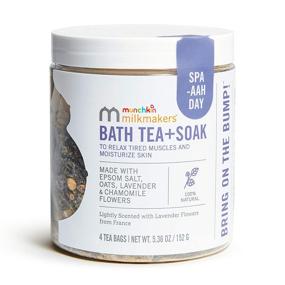 img 4 attached to Munchkin Milkmakers Prenatal Bath Tea + Soak: Nourish & Calm with Epsom Salt, Oats, Lavender & Chamomile Flowers - Ideal for Muscle Relaxation, Itchy Skin Relief, and Full Body/Foot Baths (Qty: 4.0)