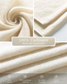 img 1 attached to Cashmere Winter Scarf in Assorted Colors – EURKEA Women's Scarves & Wraps