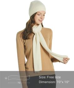 img 3 attached to Cashmere Winter Scarf in Assorted Colors – EURKEA Women's Scarves & Wraps