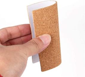 img 3 attached to 🧵 Transform Your DIY Crafts with Arroyner 110 Pack Self-Adhesive Cork Squares and Round Cork Board for Coasters!