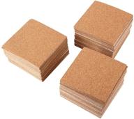 🧵 transform your diy crafts with arroyner 110 pack self-adhesive cork squares and round cork board for coasters! logo