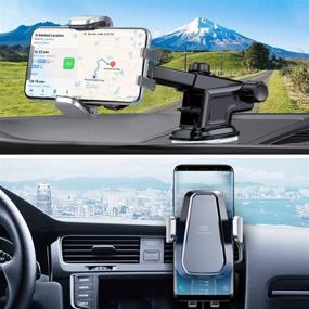 img 3 attached to DesertWest Wireless Car Charger Mount: Auto Clamping Sensor, Qi Fast Charging, Universal Cell Phone Holder Compatible with iPhone, Samsung Galaxy, Huawei, LG, and More